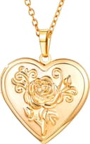 Thumbnail 6 de U7 Collana donna personalizzata con ciondolo portafoto cuore 📿