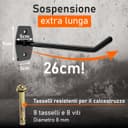 Thumbnail 4 de Upgrade4cars Porta gomme da muro per 8 pneumatici 🛞