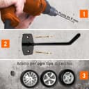 Thumbnail 5 de Upgrade4cars Porta gomme da muro per 8 pneumatici 🛞