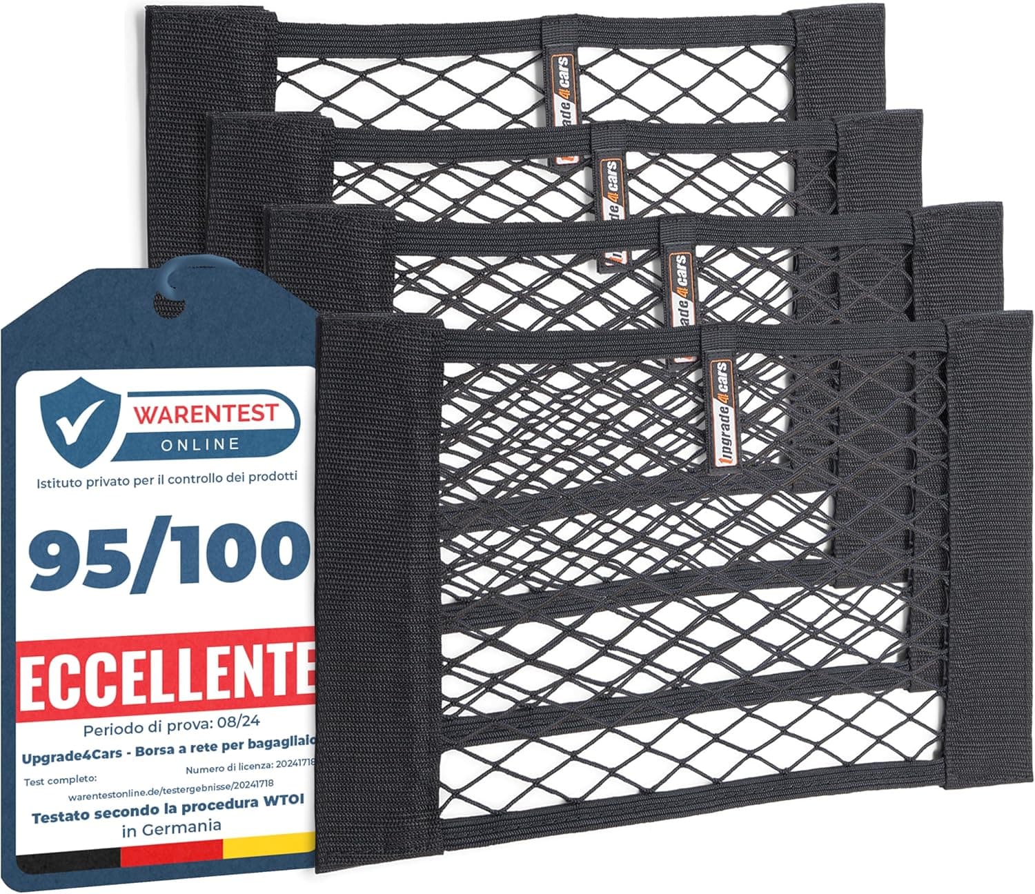 Upgrade4cars Rete portaoggetti da bagagliaio 40x25 cm 🧰