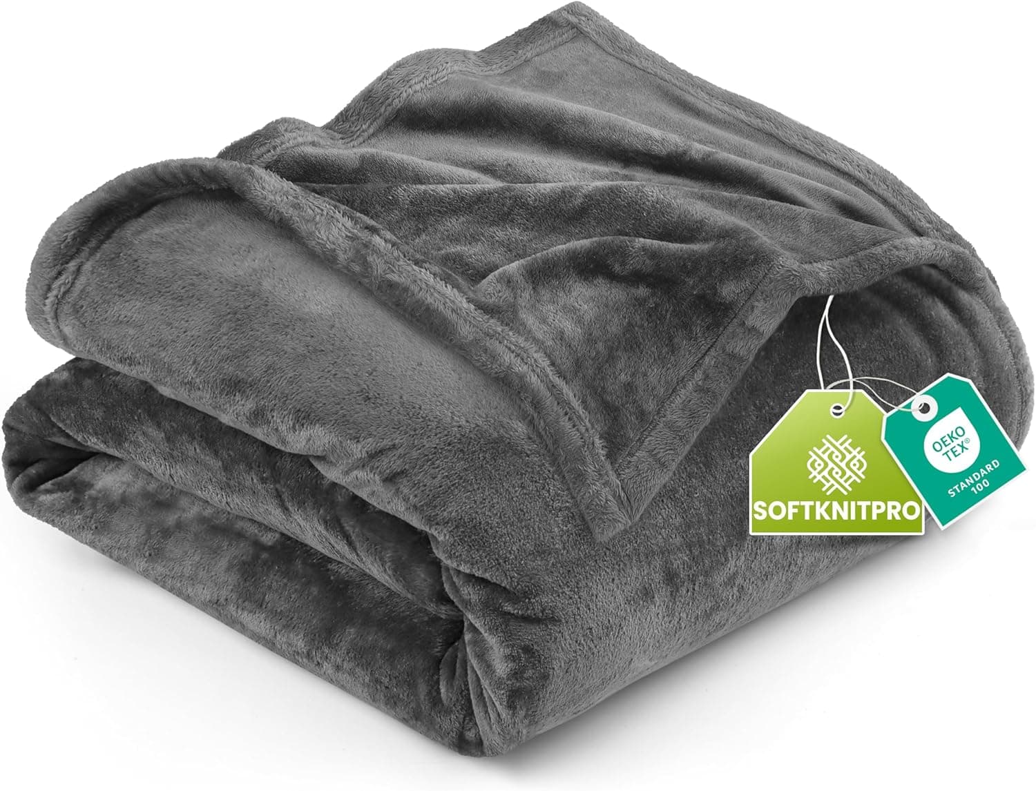 Utopia Bedding Coperta Pile 150x200 cm — 300 GSM, grigio 🛏️