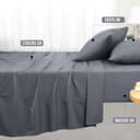 Thumbnail 1 de Utopia Bedding Set lenzuola matrimoniali 180x200 cm, 4 pezzi 🛏️