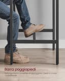 Thumbnail 5 de VASAGLE LBT25X Tavolino da bar quadrato 60×60×92 cm 🪑