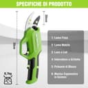 Thumbnail 6 de WORKPRO Forbici potatura elettriche 7,2V, taglio 19mm ✂️