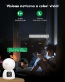 Thumbnail 4 de YESYAMO Telecamera Wi‑Fi interna 4MP PTZ 360° 📷