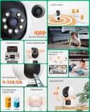 Thumbnail 5 de YESYAMO Telecamera Wi‑Fi interna 4MP PTZ 360° 📷