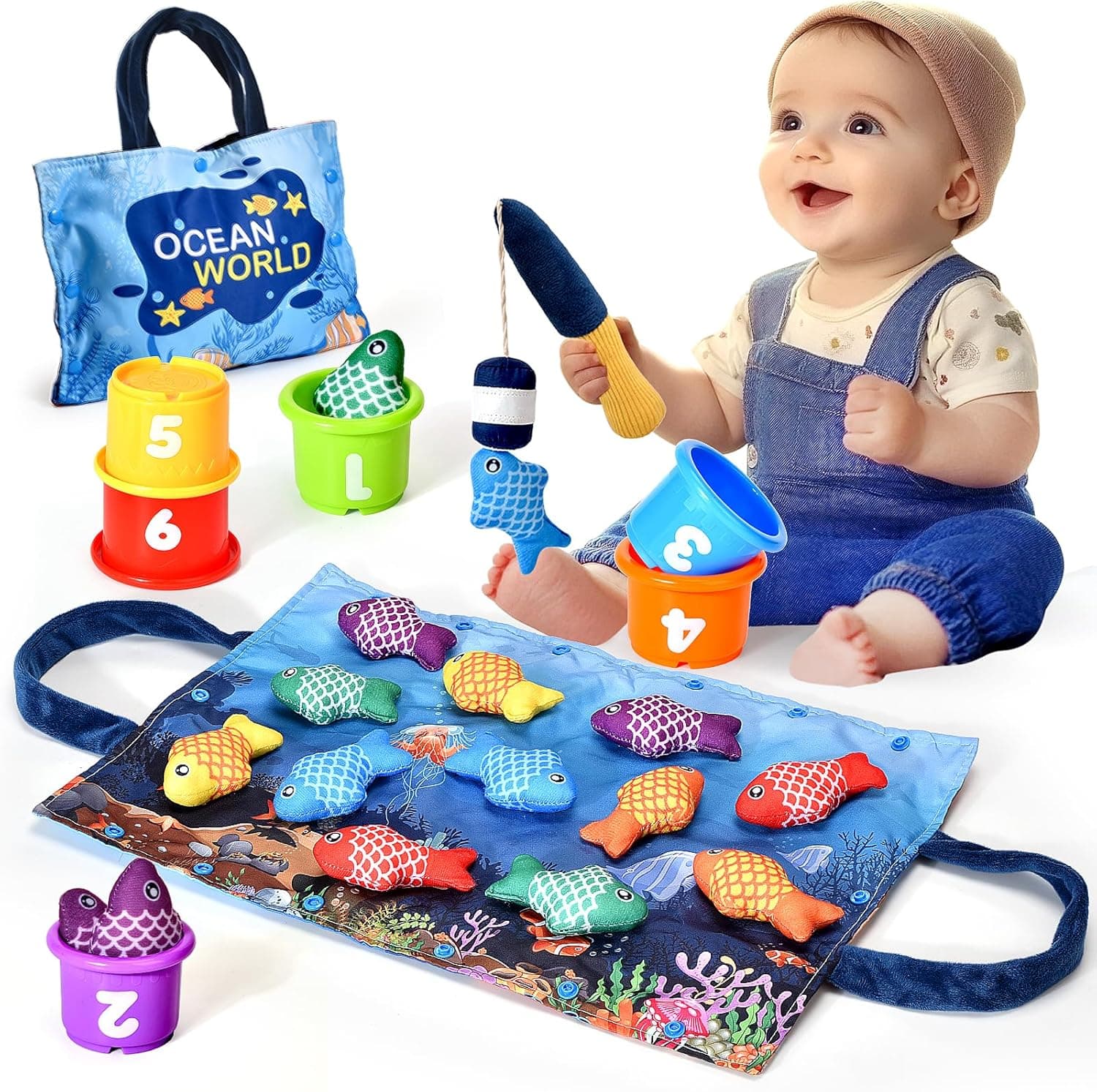 Yitical Giochi Bambini 20 pezzi gioco pesca montessori 🎲