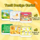 Thumbnail 2 de YPLUS Libro attività riutilizzabile per dipingere con acqua, 12 pagine 🎨