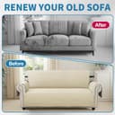 Thumbnail 6 de Ystyle Copridivano 3 posti con braccioli beige 🛋️