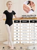 Thumbnail 4 de zffriction Body da balletto maniche corte in cotone taglia 100–170 👗