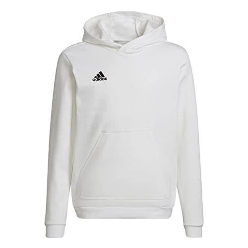 adidas Ent22 Hoody Unisex Niños, Sudadera Capucha White/Black 🧥