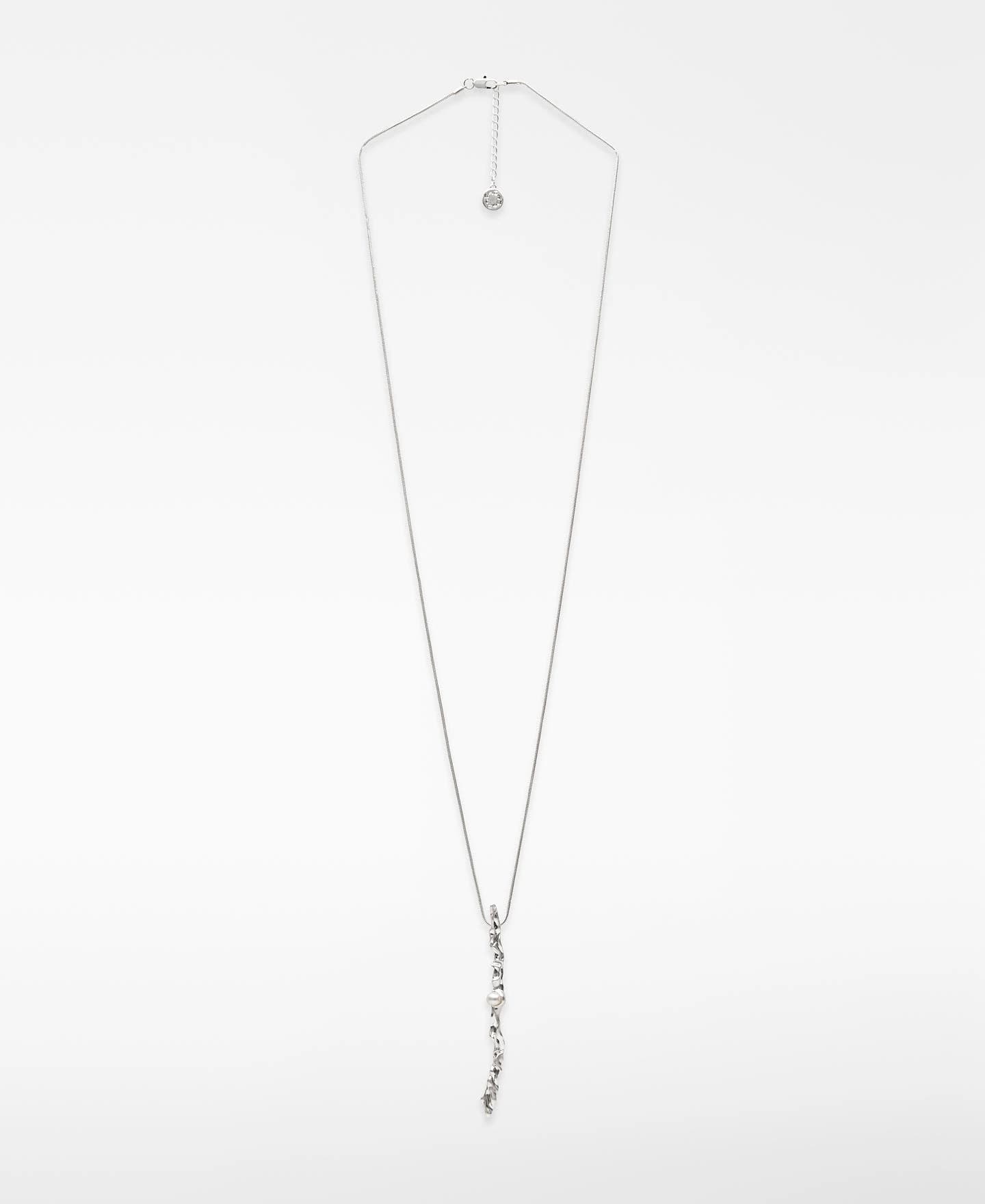 Imagen de Adolfo Dominguez Collar de pieza metálica con perla en OfertitasTOP