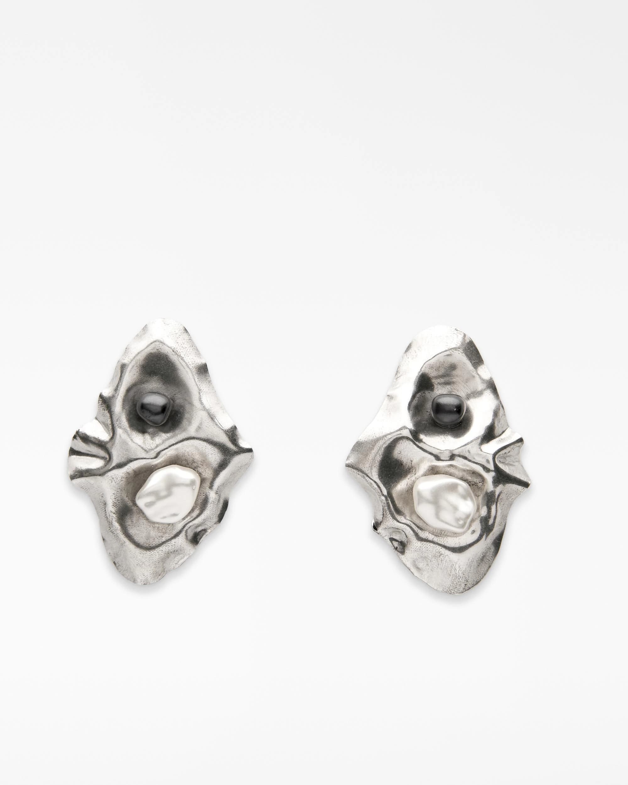 Imagen de Adolfo Dominguez Pendientes metálicos con perla en OfertitasTOP