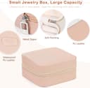 Thumbnail 2 de AiQInu Estuche Joyero Pequeño✈️ Doble Capa para Viaje, Organizador de Joyas