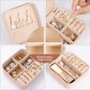 Thumbnail 4 de AiQInu Estuche Joyero Pequeño✈️ Doble Capa para Viaje, Organizador de Joyas