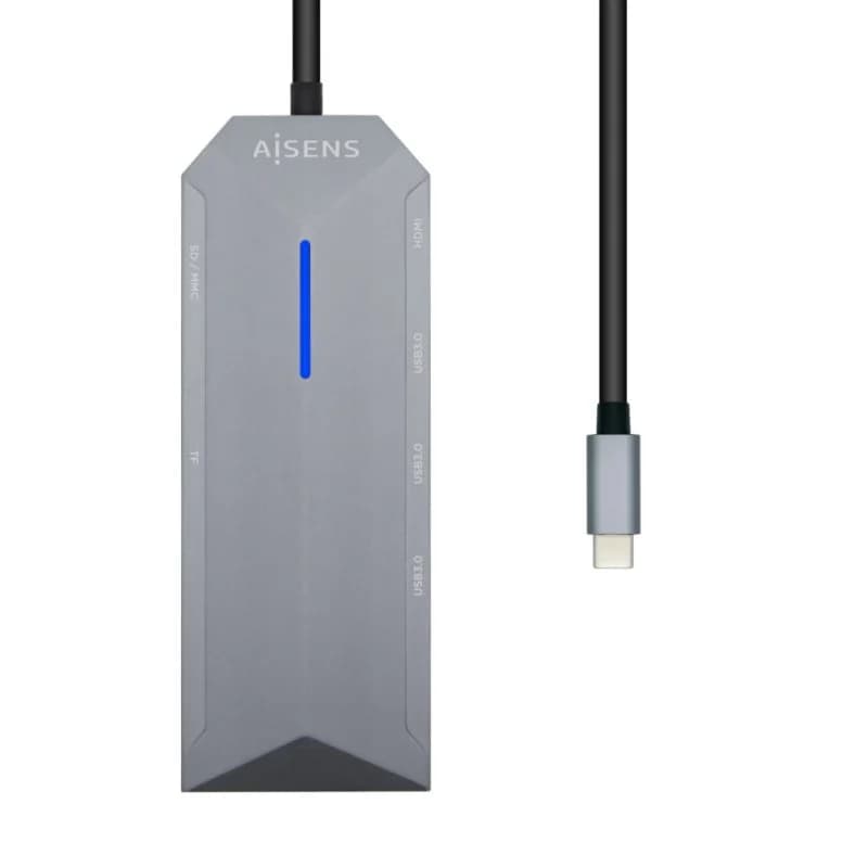 Imagen de Aisens Docking USB-C 3.2 multipuerto gris 💻 en OfertitasTOP