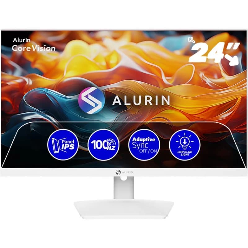 Imagen de Alurin ALU-24-100IPS-F 24" IPS FHD 100 Hz FreeSync Blanco 📺 en OfertitasTOP