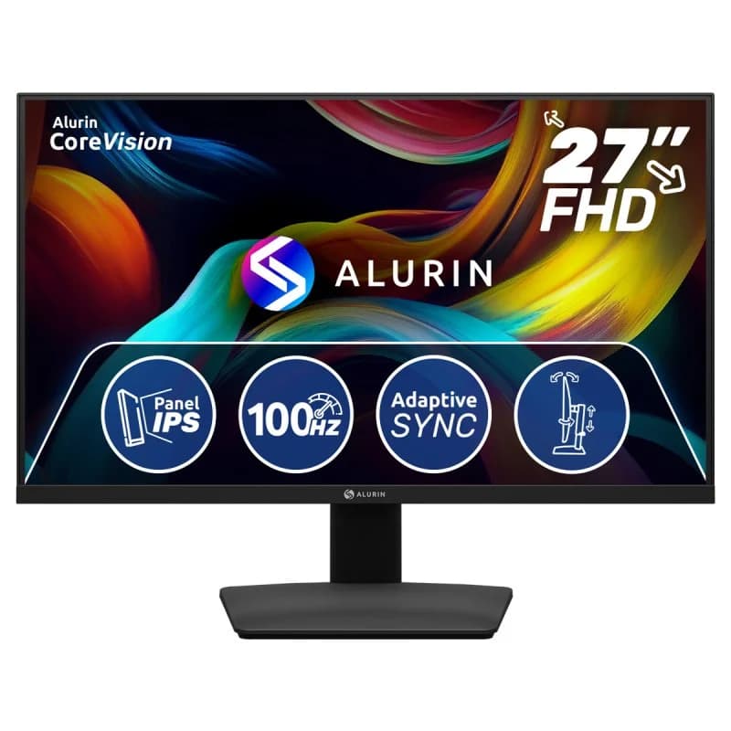 Imagen de Alurin CoreVision 27 27" FHD IPS 100 Hz regulable 📺 en OfertitasTOP