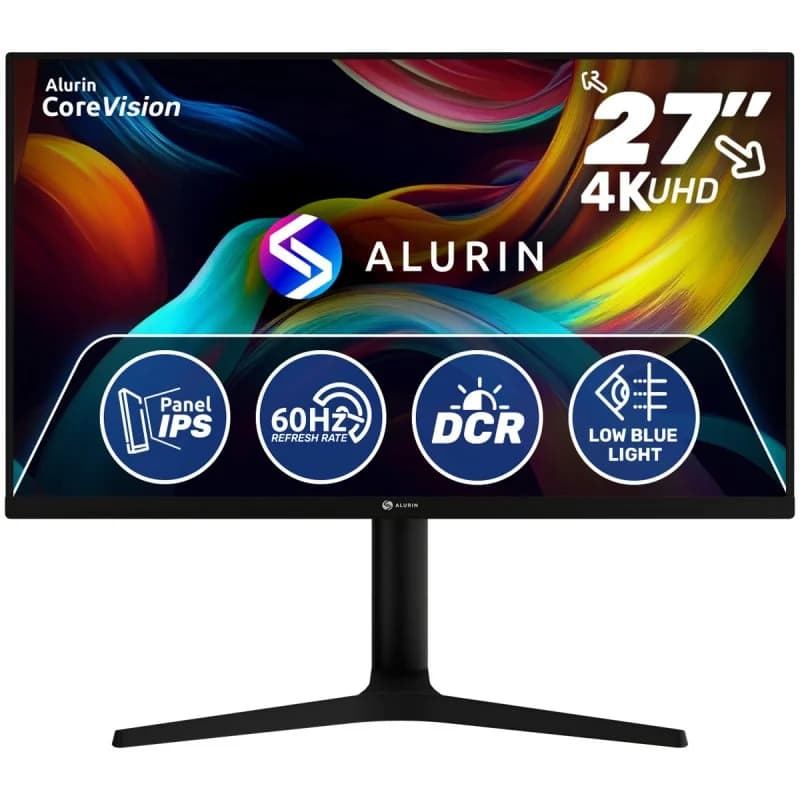 Imagen de Alurin CoreVision 27" IPS 4K Freesync, altura regulable 📺 en OfertitasTOP