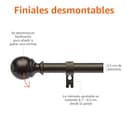 Thumbnail 2 de Amazon Basics Barra Extensible para Cortina, Bronce, 183-366 cm 🏡