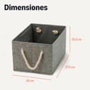 Thumbnail 4 de Amazon Basics Cajas de almacenamiento plegables antracita, grande (3) 🏠