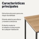 Thumbnail 2 de Amazon Basics Mesa Auxiliar mesita 40cm x 40cm x 51cm Roble