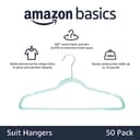 Thumbnail 1 de Amazon Basics Perchas Antideslizantes de Terciopelo, Pack 50🧥