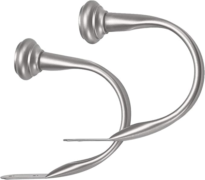 Amazon Basics Soportes para Cortinas Niquel, Pack de 2🛠️