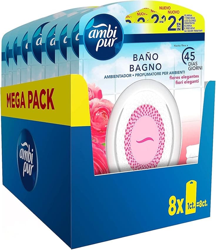 Ambipur Ambientador Casa Baño - Fragancia Flores Elegantes 🌸