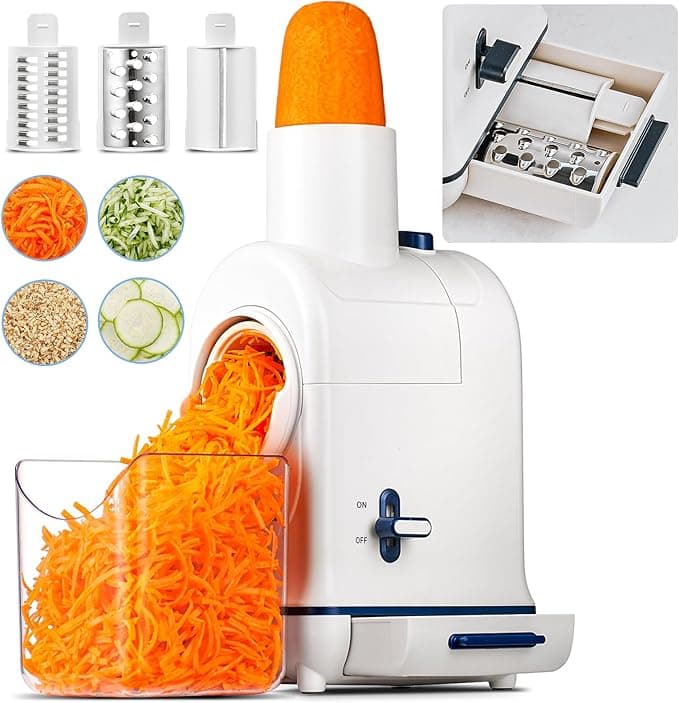 AOBOSI Rallador Eléctrico para Verduras 🥕