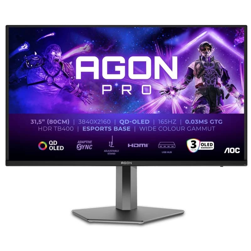 Imagen de AOC AG326UD monitor QD-OLED 31,5" 165 Hz en OfertitasTOP