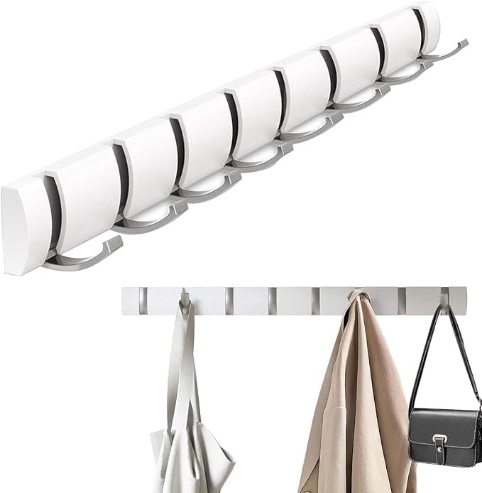 AONAT Perchero Plegable de Pared con 8 Ganchos 🔧