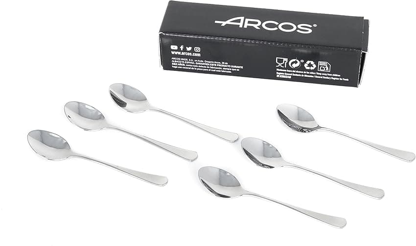 Arcos Serie Madrid - Set 6 Cucharas de Café con Regalo ☕️