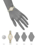 Thumbnail 3 de Armitron 75/2475 Reloj pulsera mujer Cristal auténtico Oro plateado ⌚