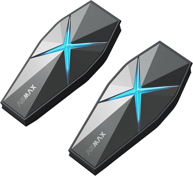 ASMAX F1 Intercomunicador Moto Bluetooth 🏍️ para 10 Motociclistas