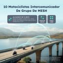 Thumbnail 1 de ASMAX F1 Intercomunicador Moto Bluetooth 🏍️ para 10 Motociclistas