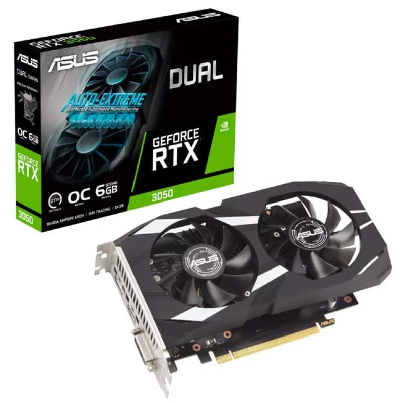 Imagen de ASUS Dual GeForce RTX 3050 OC Edition 6 GB: tarjeta gráfica gaming en OfertitasTOP