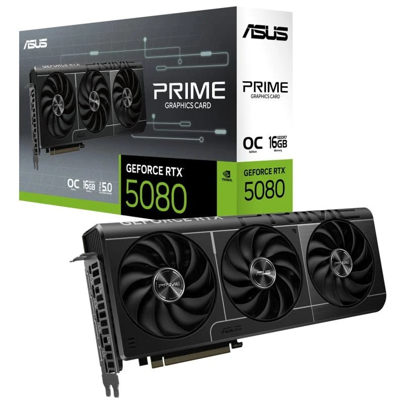 Imagen de ASUS PRIME GeForce RTX 5080 OC 16 GB GDDR7 🎮 en OfertitasTOP