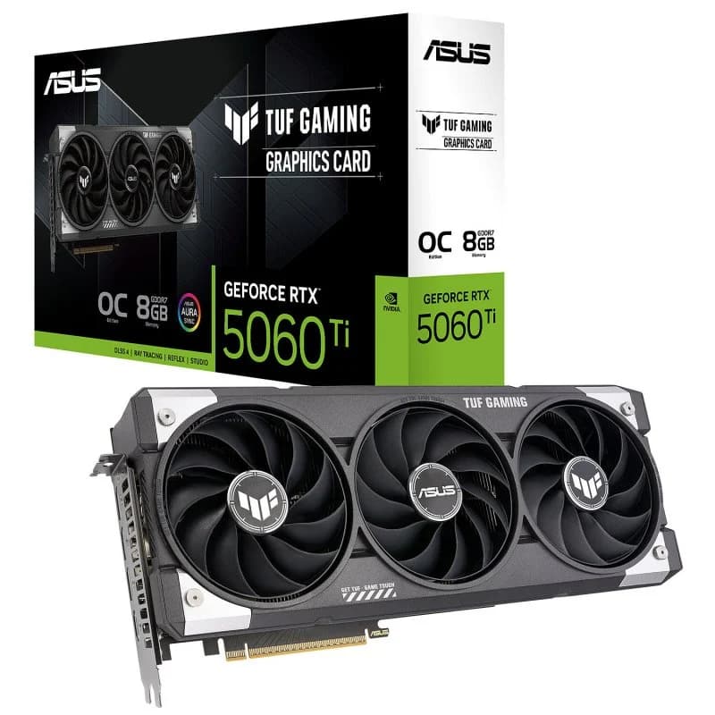 Imagen de ASUS TUF GAMING GeForce RTX 5060 Ti OC Edition 8 GB GDDR7 🎮 en OfertitasTOP