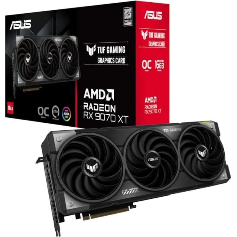 Imagen de ASUS TUF Gaming RX 9070 XT OC 16GB GDDR6 🎮 en OfertitasTOP