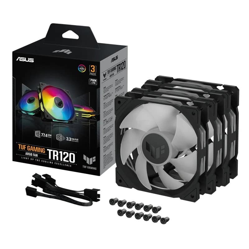 Imagen de ASUS TUF Gaming TR120 ARGB 120 mm ventilador triple pack 🖥️ en OfertitasTOP