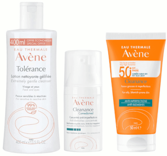Imagen de Avène Tolerance Limpiador 400 ml kit facial SPF50+ en OfertitasTOP