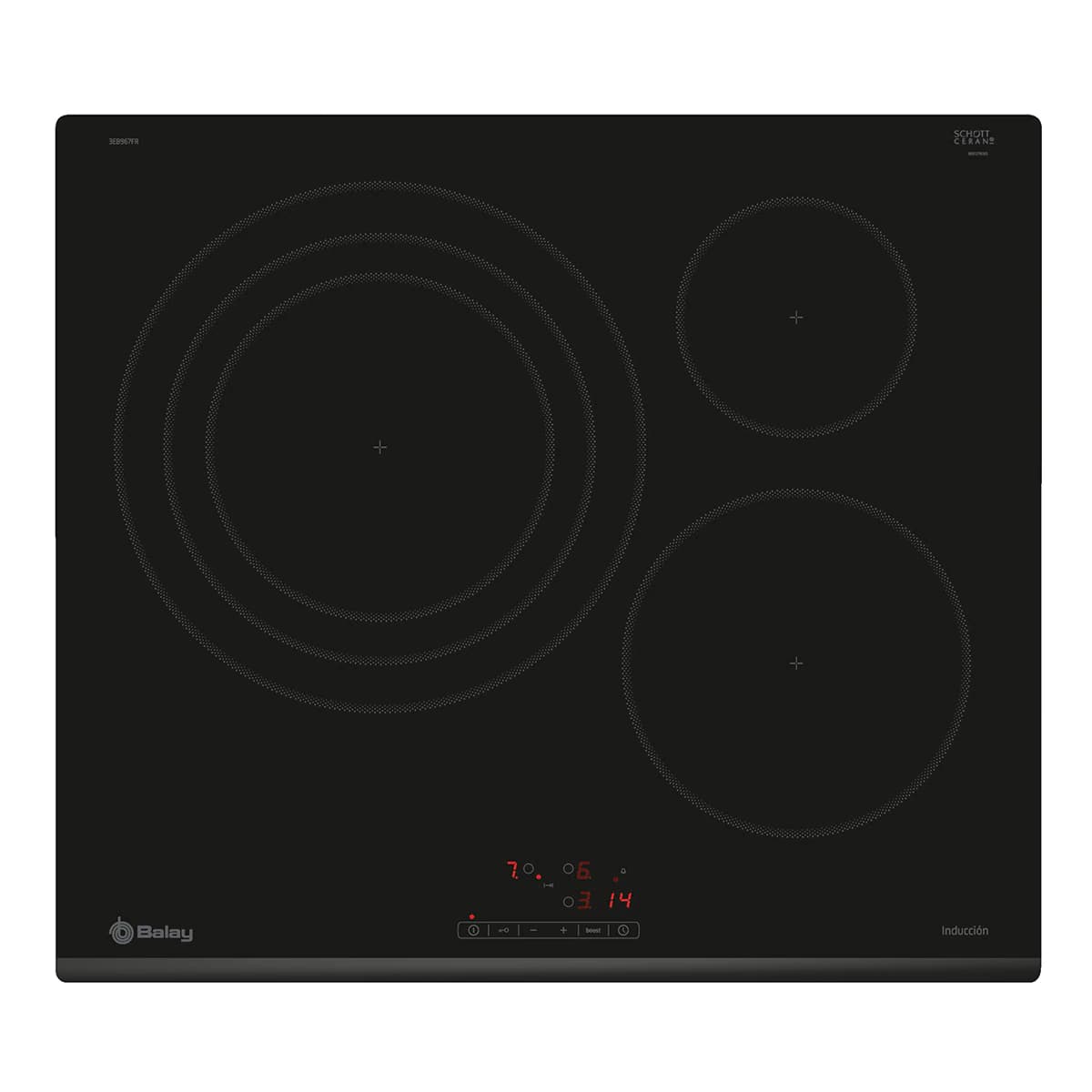 Imagen de Balay 3EB967FR placa inducción zona gigante 32 cm 🍳 en OfertitasTOP