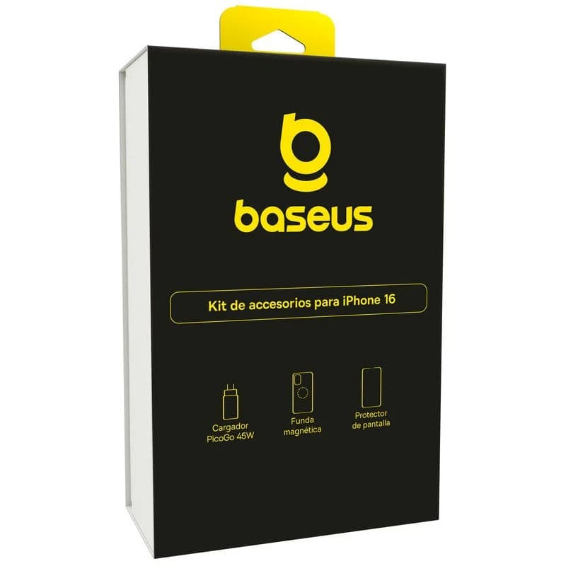 Imagen de Baseus Kit iPhone 16 — Funda y cargador 45W 📱 en OfertitasTOP