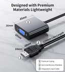 Thumbnail 3 de BHHB Adaptador HDMI a VGA 🖥️ Para PC, portátil, TV y proyector