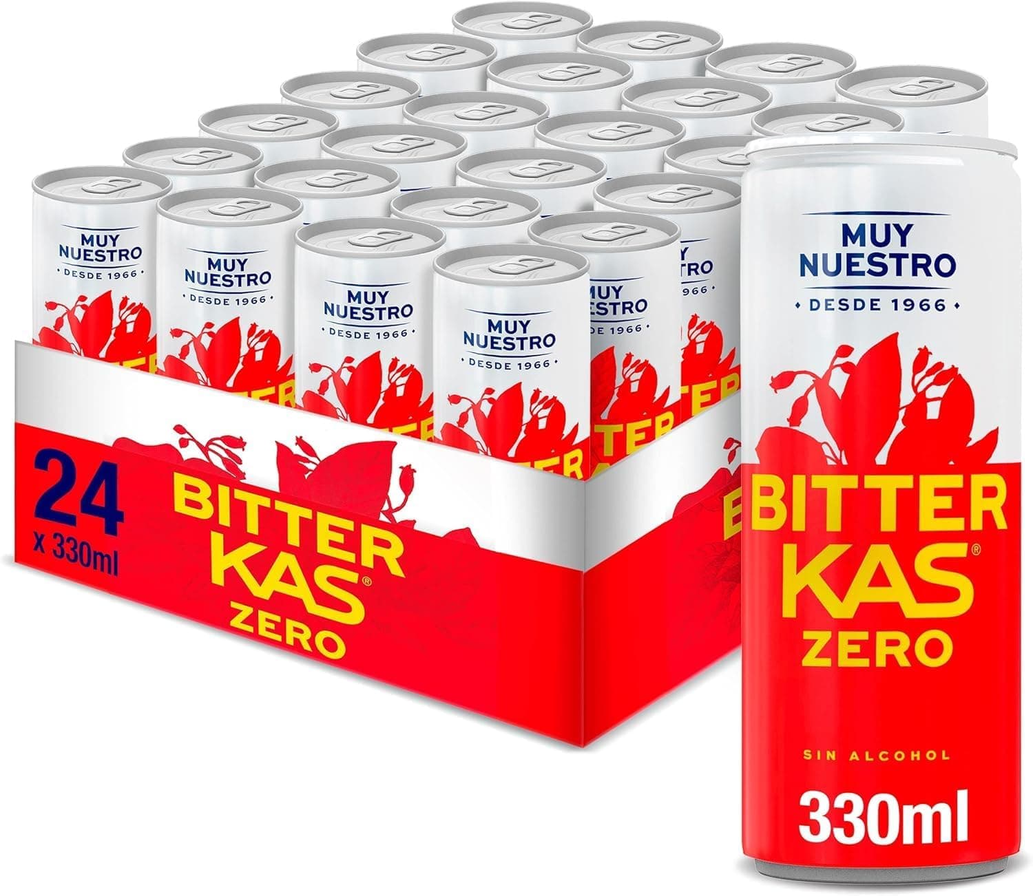 Bitter Kas Cero – Refresco amargo sin alcohol ni azúcares 🥤 (24 latas)