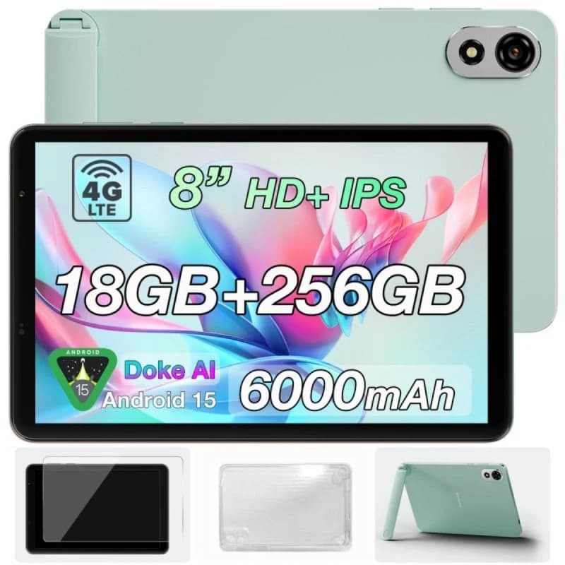 Imagen de Blackview Zeno 1 8" HD, 6000 mAh verde 📱 en OfertitasTOP