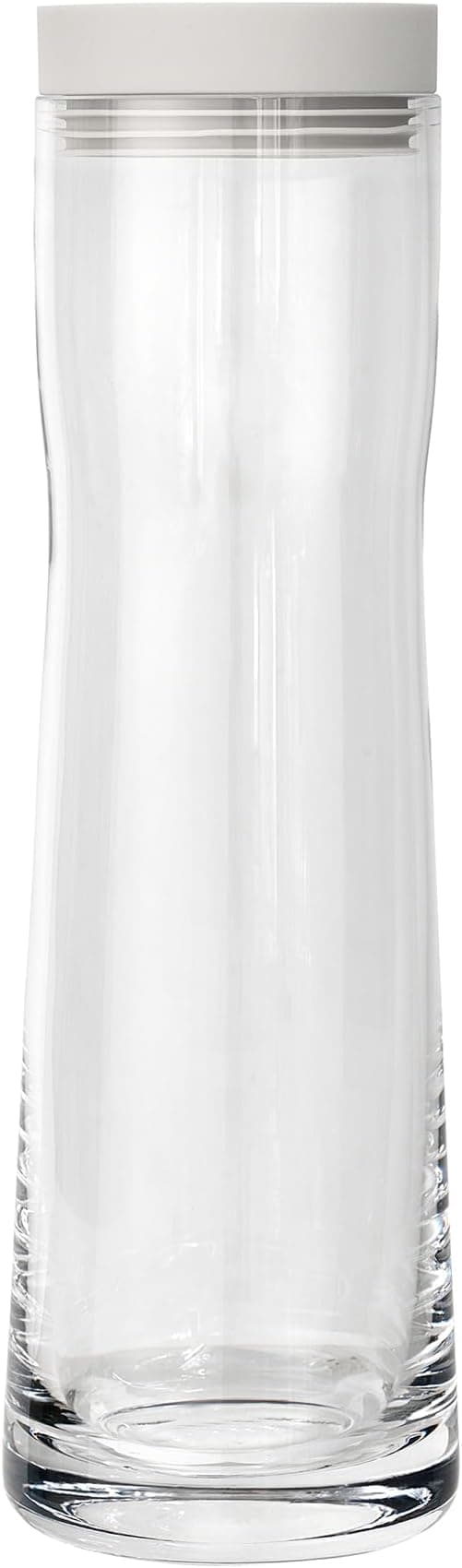 blomus SPLASH Jarra de vidrio 1L 🌙 Moonbeam, tapa silicona inox