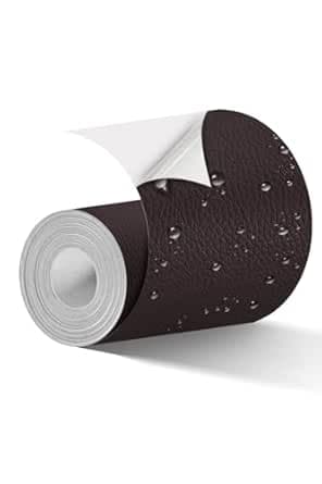 BOUYEER Cuero Adhesivo para Tapizar, Set Reparación, Café 🛋️