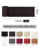 Thumbnail 1 de BOUYEER Cuero Adhesivo para Tapizar, Set Reparación, Café 🛋️